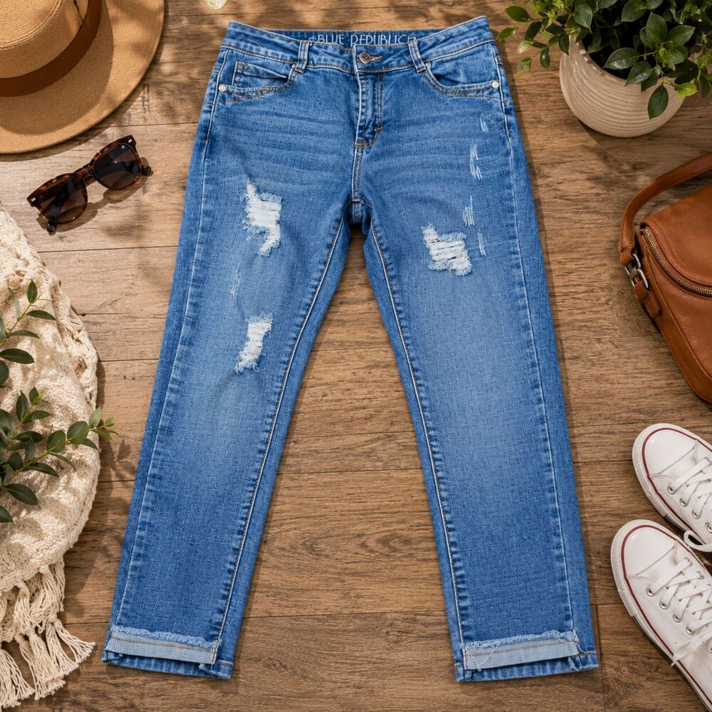 Blue Republic Skinny Jeans Women's Size 9, 30x25 Blue Pants Stretch (256)